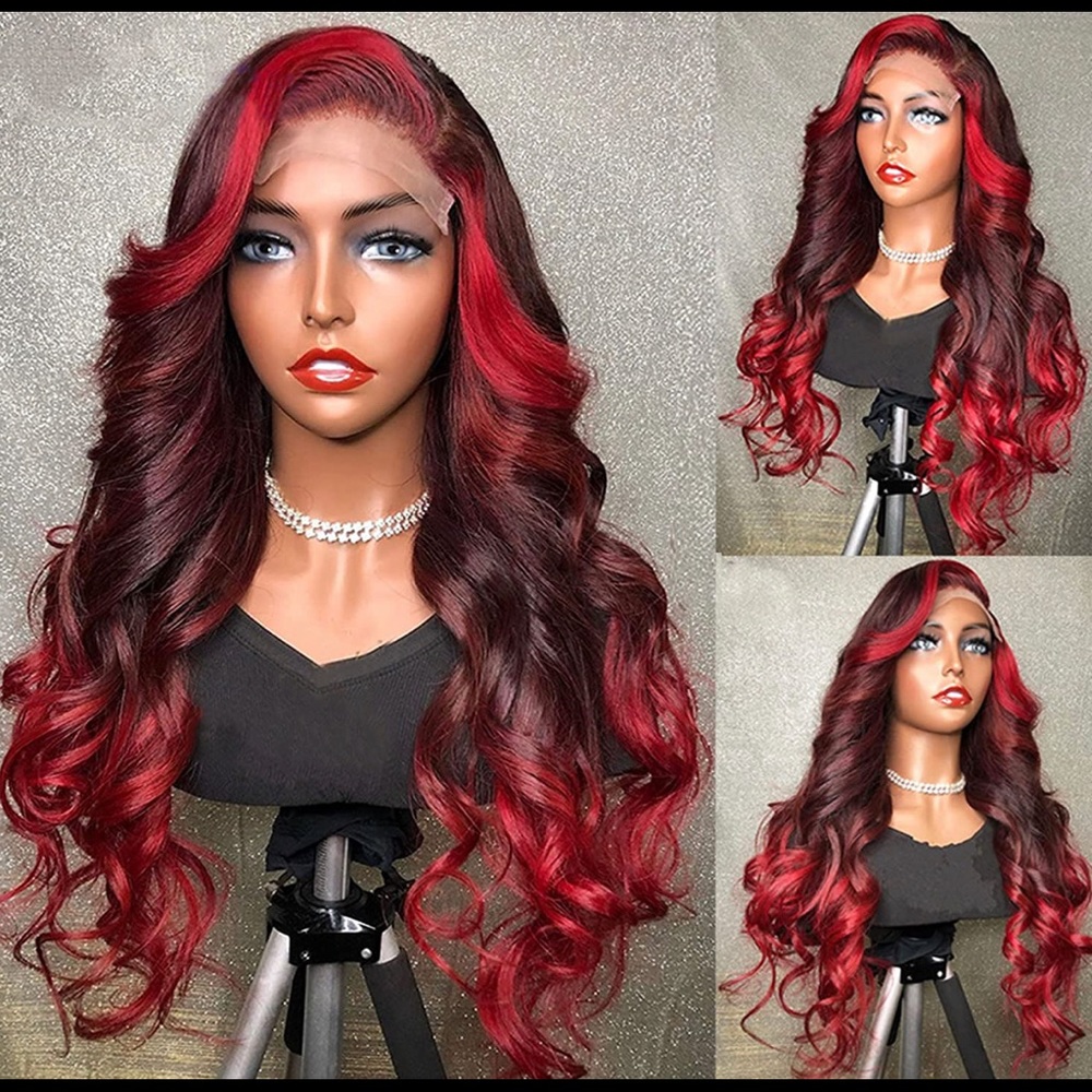 Trans HD Lace Frontal Human Hair Pre Plucked 150% Density Wigs(22”13x4 Lace)